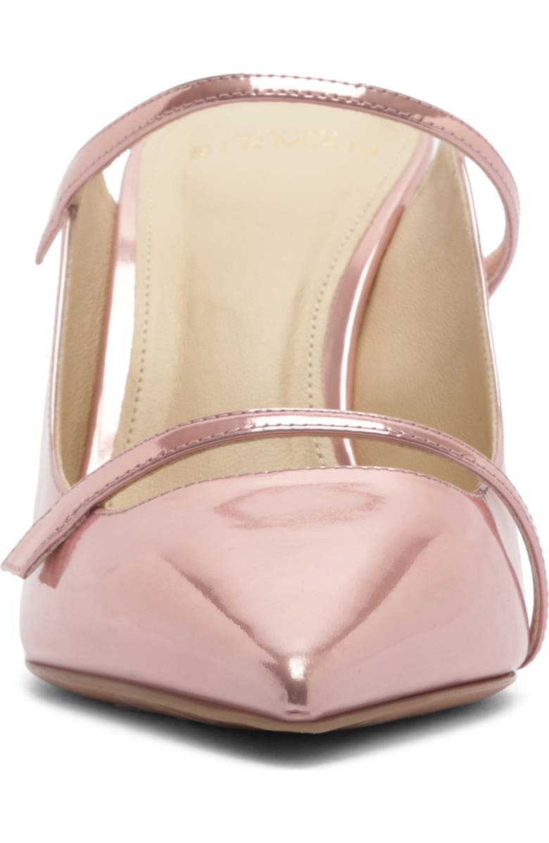 Alexandre Birman Tita Metallic Pointed Toe Mule Pump, Alternate, color, Pink