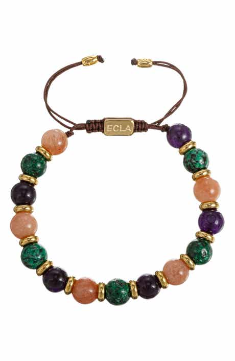 EYE CANDY LOS ANGELES Men's Pablow Agate Adjustable Bracelet