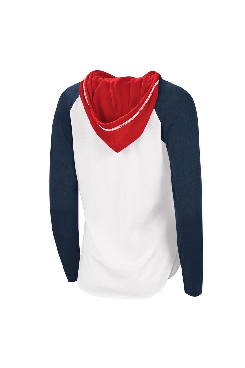 Women's G-III 4Her by Carl Banks White Washington Wizards MVP Raglan Hoodie Long Sleeve T-Shirt, Alternate, color, White