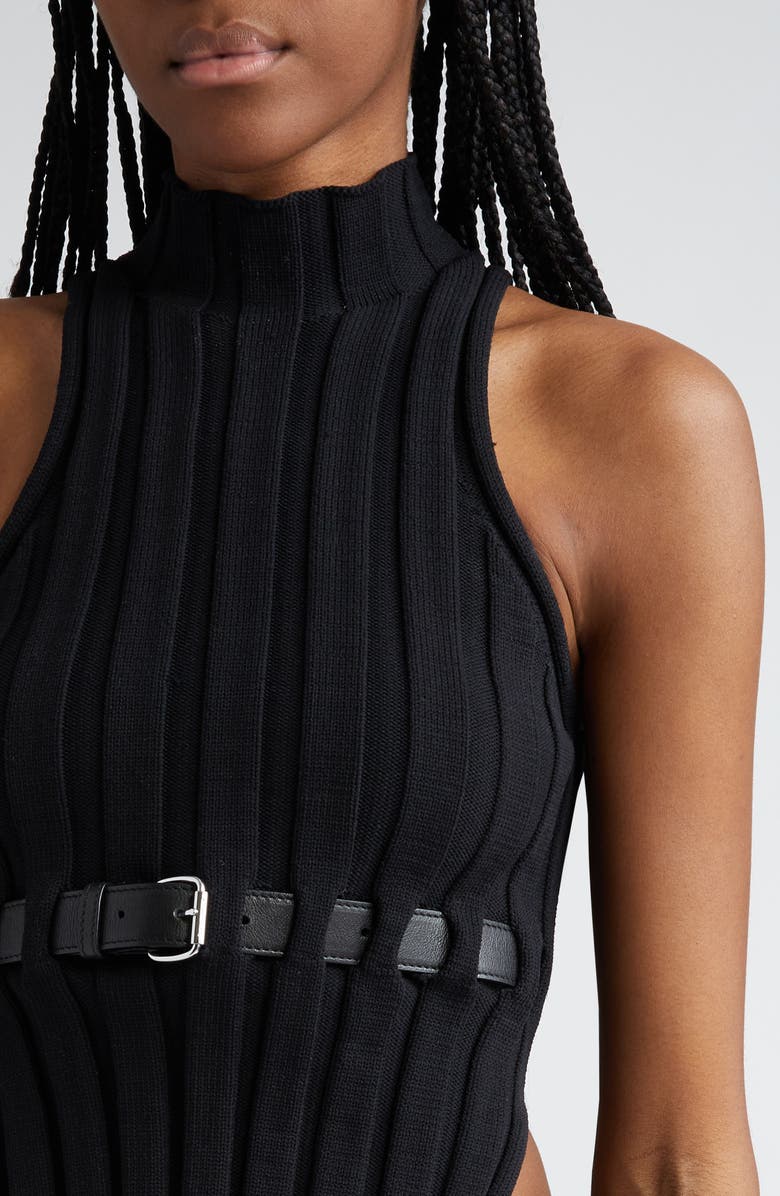 Alexander Wang Belted Rib Sweater Tank, Alternate, color, 