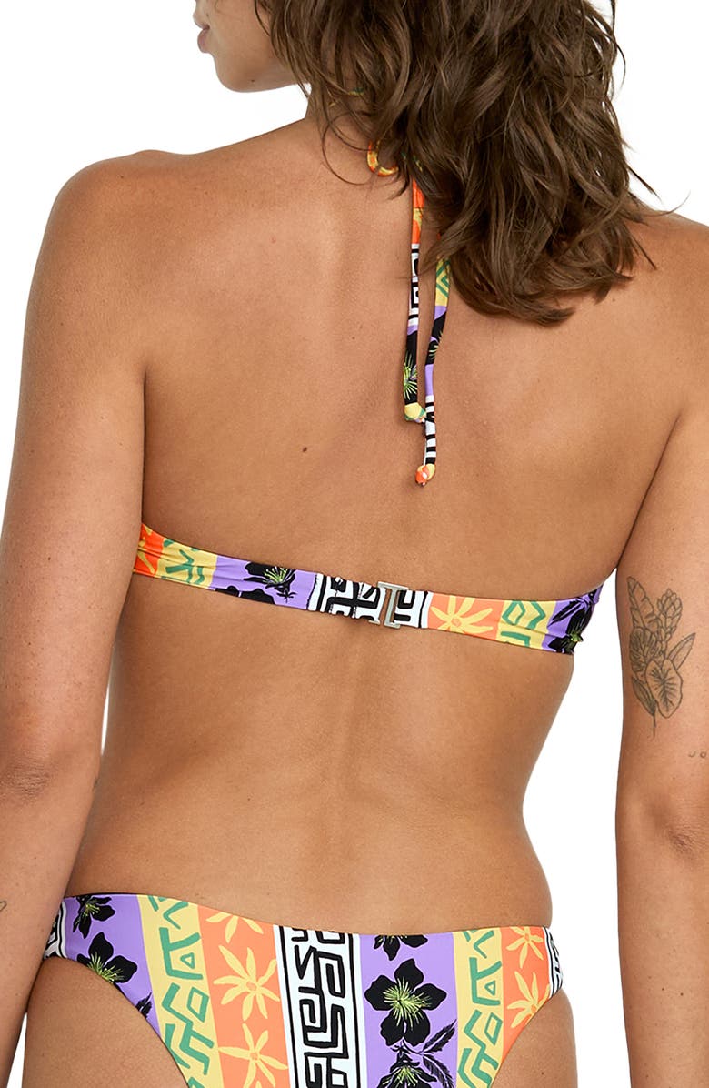 Volcom Bring It On Bikini Top, Alternate, color, Orange Multi