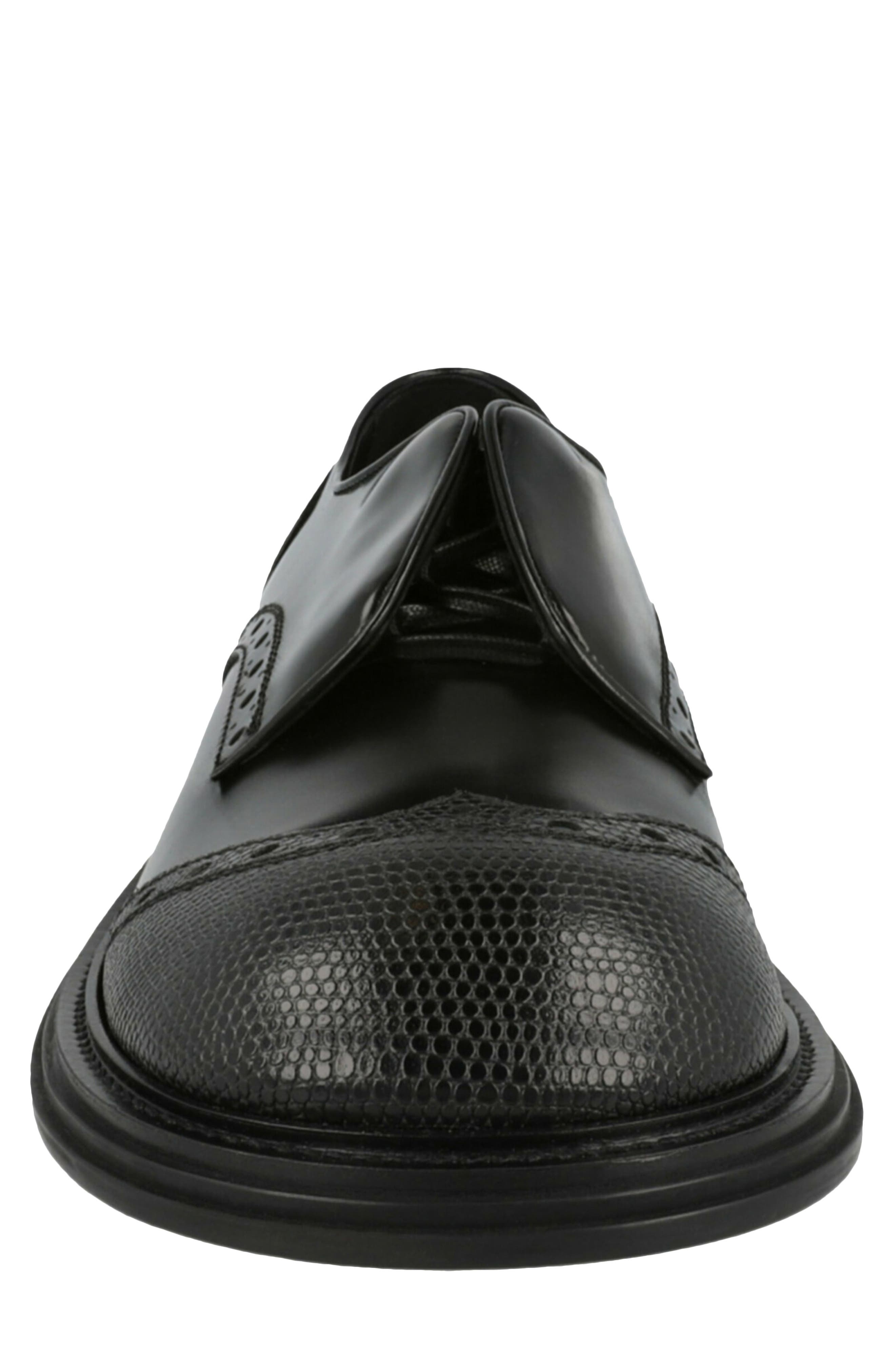 FERRAGAMO Festo Wingtip Oxford, Alternate, color, Black