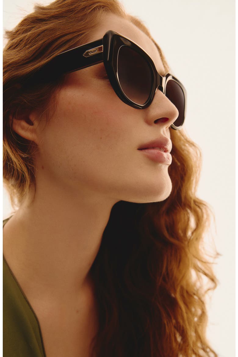 Busy Busy 53mm Square Sunglasses, Alternate, color, BLACK/ SMOKE