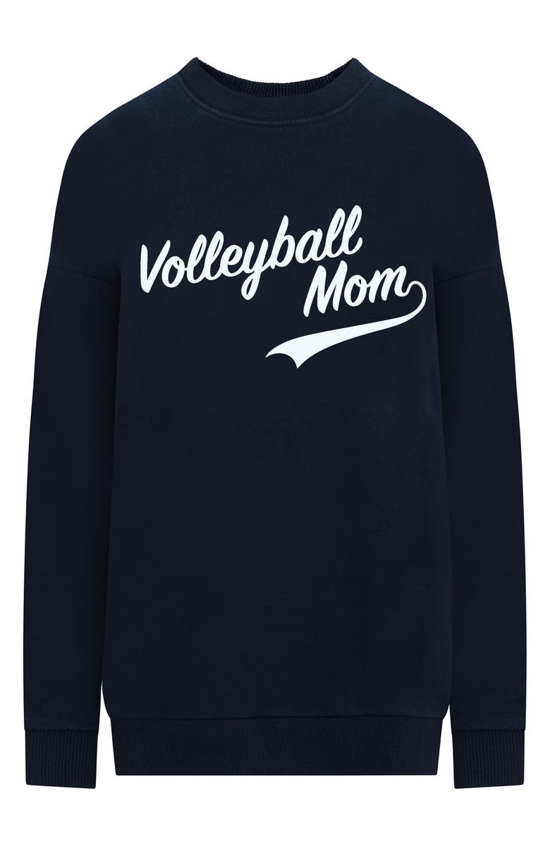 Favorite Daughter Volleyball Mom Cotton Blend Graphic Sweatshirt, Main, color,