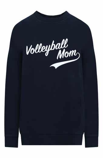 Volleyball Mom Cotton Blend Graphic Sweatshirt