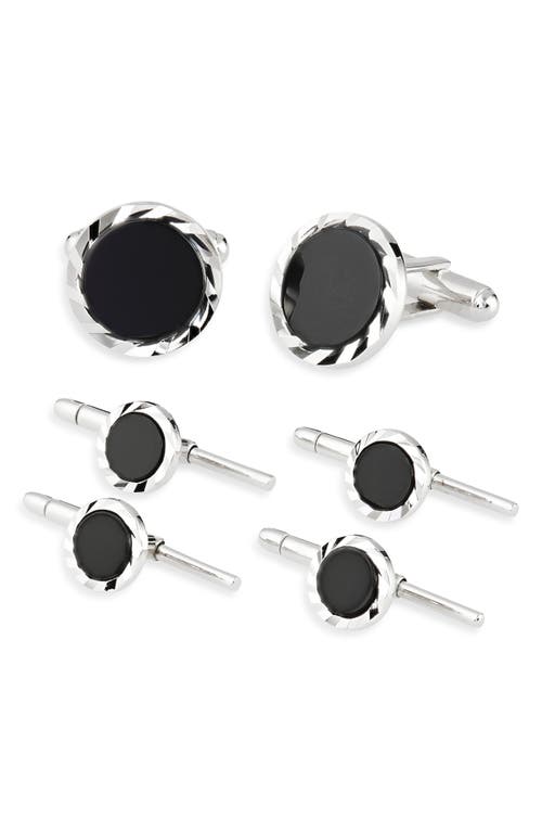 David Donahue Onyx Cuff Link & Stud Set