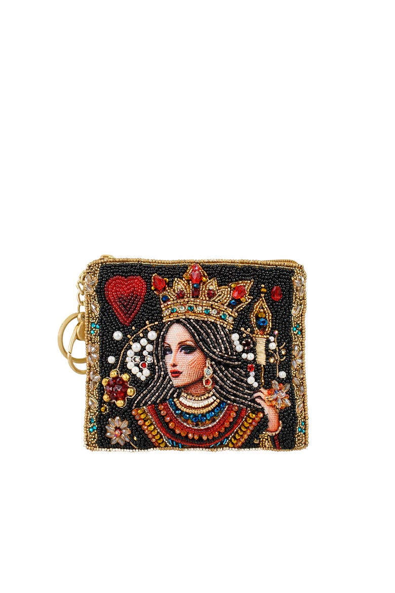The Queen Coin Purse, Main, color, Black