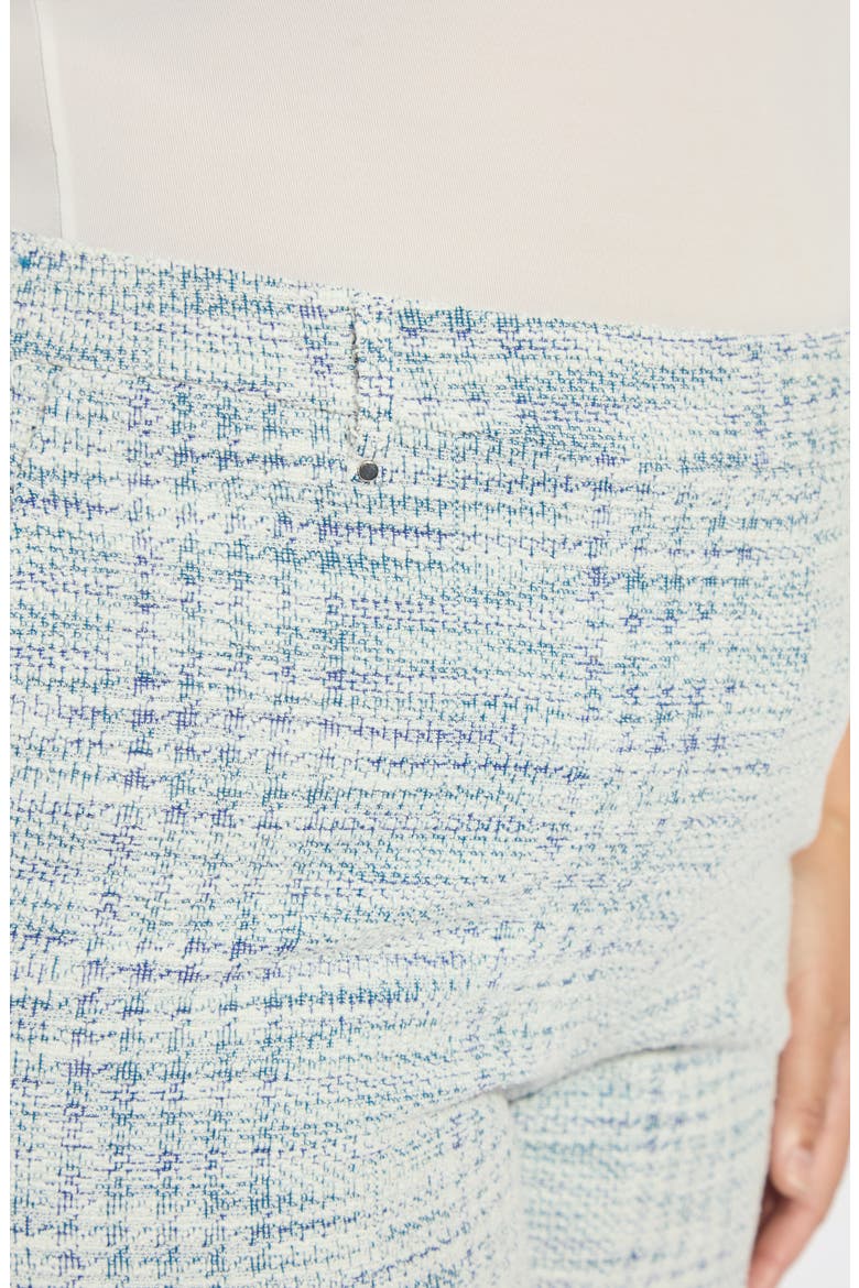 Lily Pull-On Mid Thigh Summer Tweed Shorts, Alternate, color, AZZURO TWEED