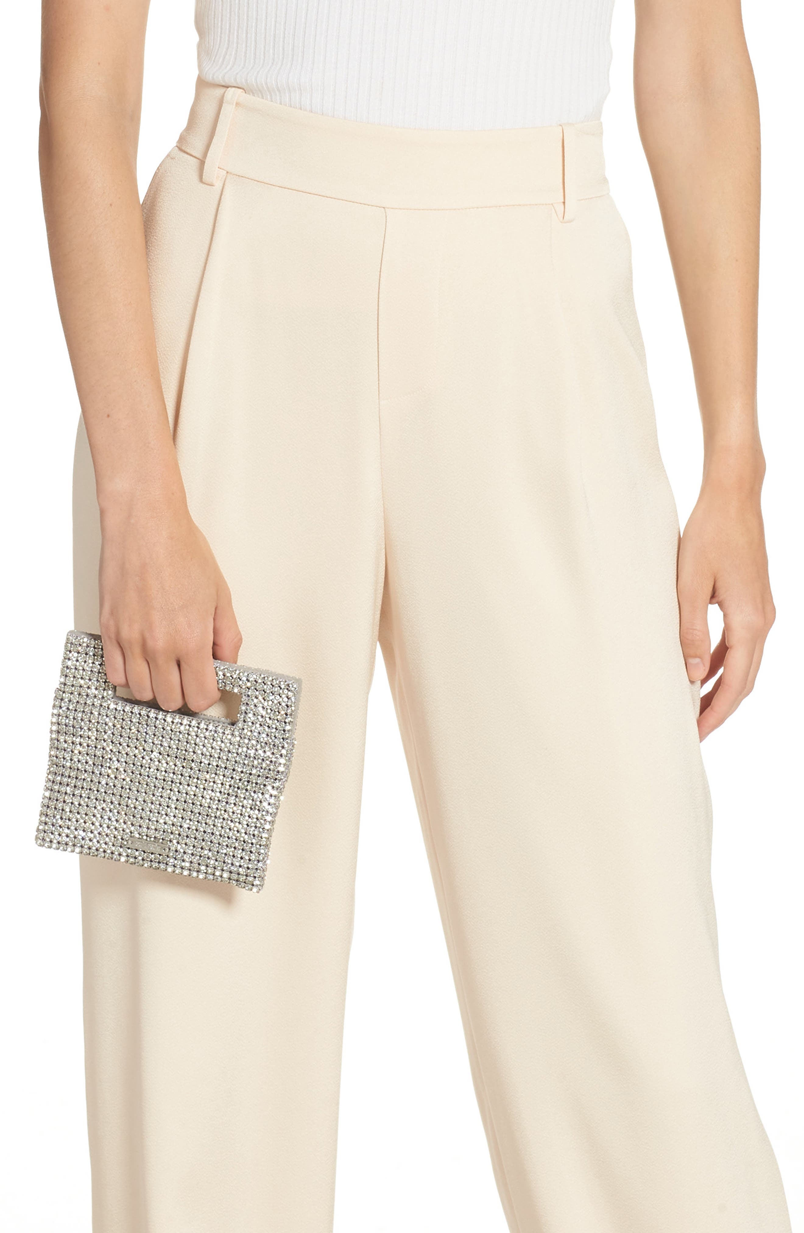 Lucinda Top Handle Clutch, Alternate, color, CLEAR SILVER