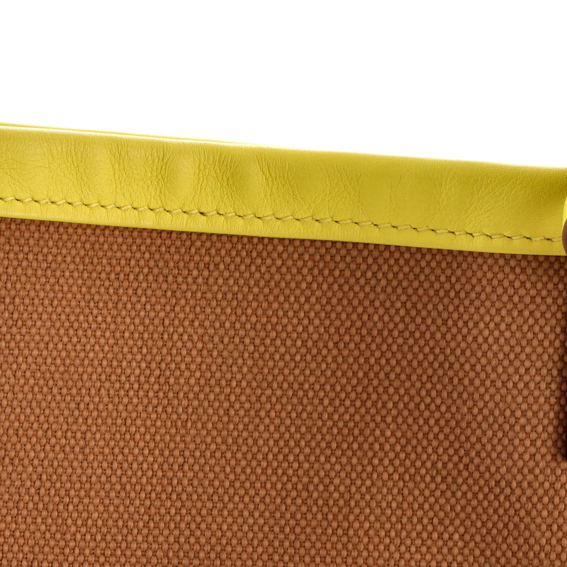 Pre-Owned Hermes Sac Steeple Tote Toile with Leather 28, Alternate, color, Chai