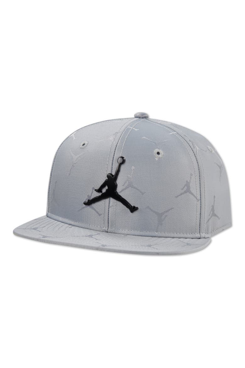 Kids' Jumpman Jacquard Snapback Ball Cap, Main, color, WOLF GRAY