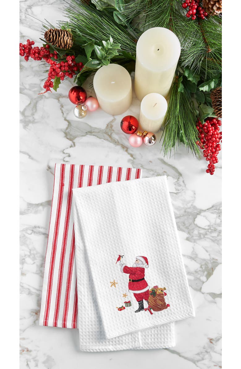 C&F Home Santa and Cardinal Towel, Alternate, color, Red