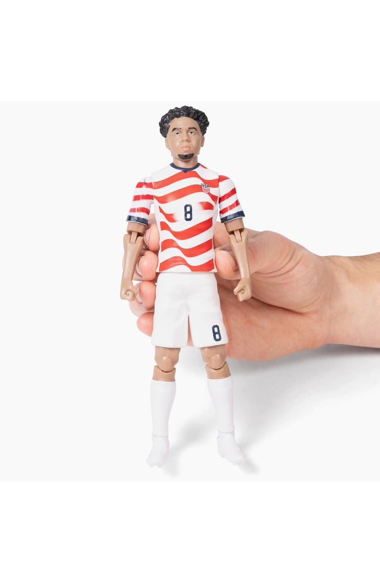 Banbo Toys Sockers 2026 USMNT Weston McKennie Home Jersey 8" Soccer Action Figure, Alternate, color, Red