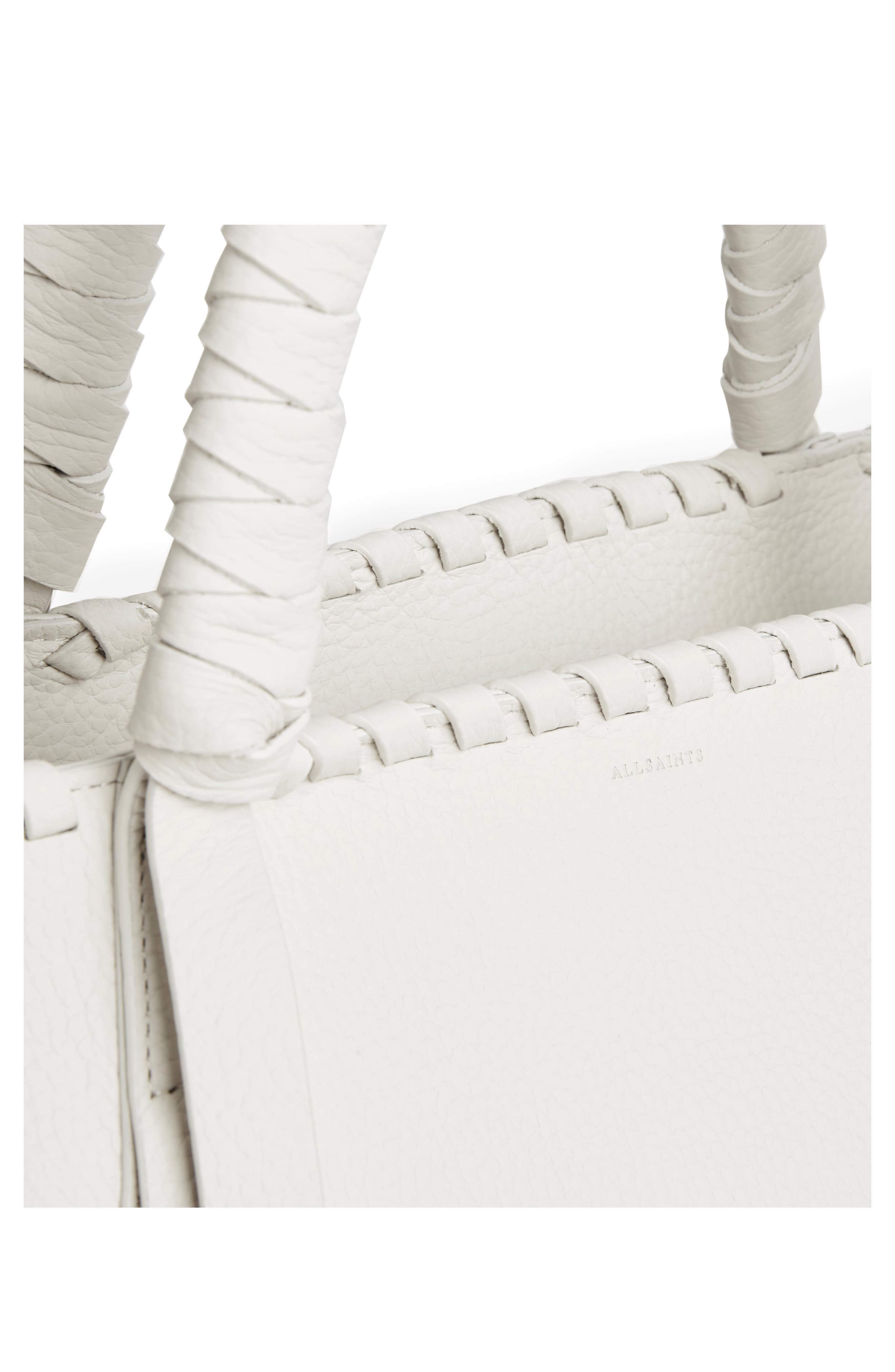 Small Kepi East/West Leather Tote, Alternate, color, CHALK WHITE