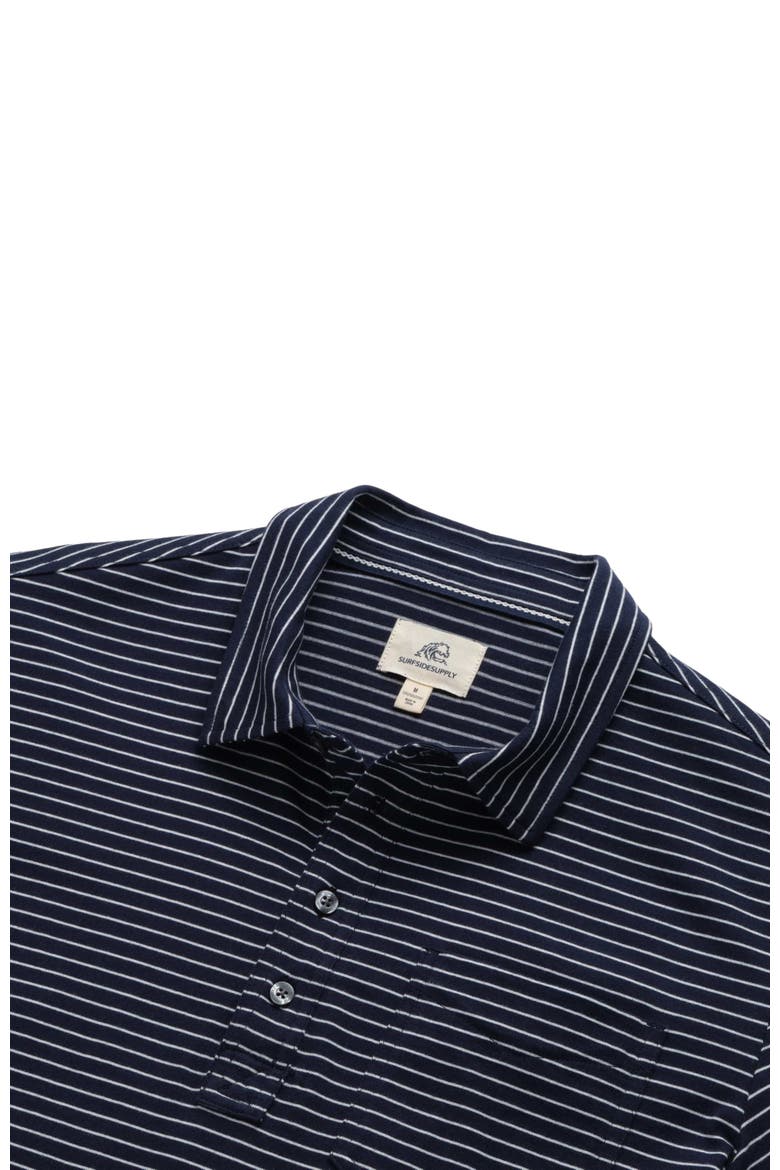 Michael Stripe Polo, Alternate, color, Navy Stripe