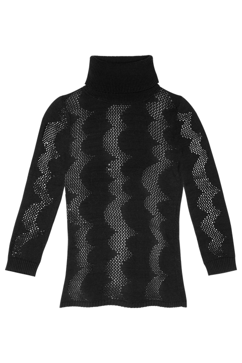 Pimona Abstract Knit Cotton Turtleneck