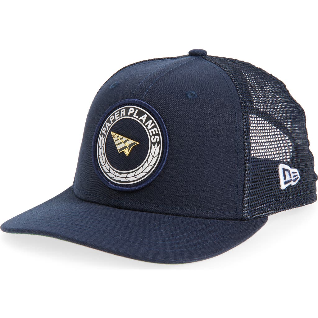 Paper Planes First Class 9seventy Snapback Trucker Hat In Night Shift Navy
