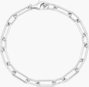 YOJ Oto Rope Slim Chain Bracelet in Silver