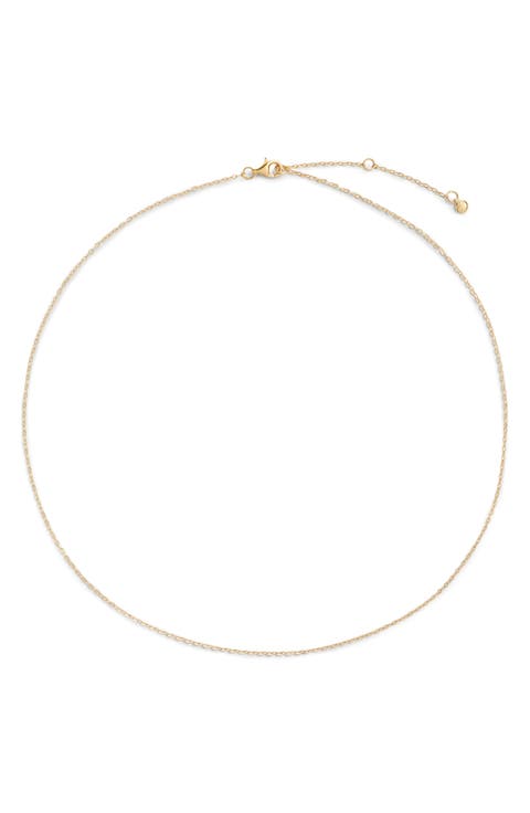 Slim Rolo Chain Necklace