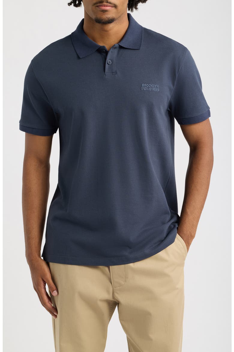 Cotton Polo, Main, color, OMBRE BLUE