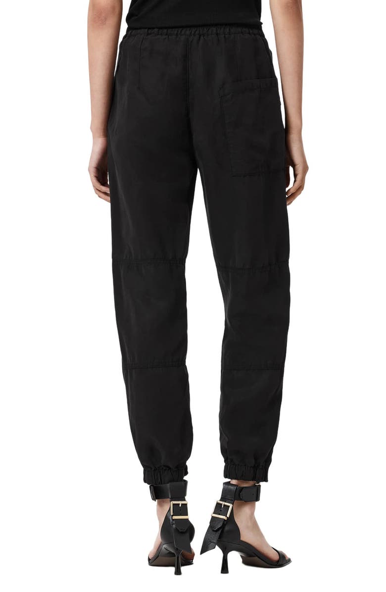 AllSaints Val Twill Cargo Pants, Alternate, color, Black