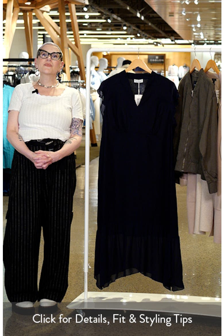 Dune Dancer Chiffon Trim Linen Blend Dress video