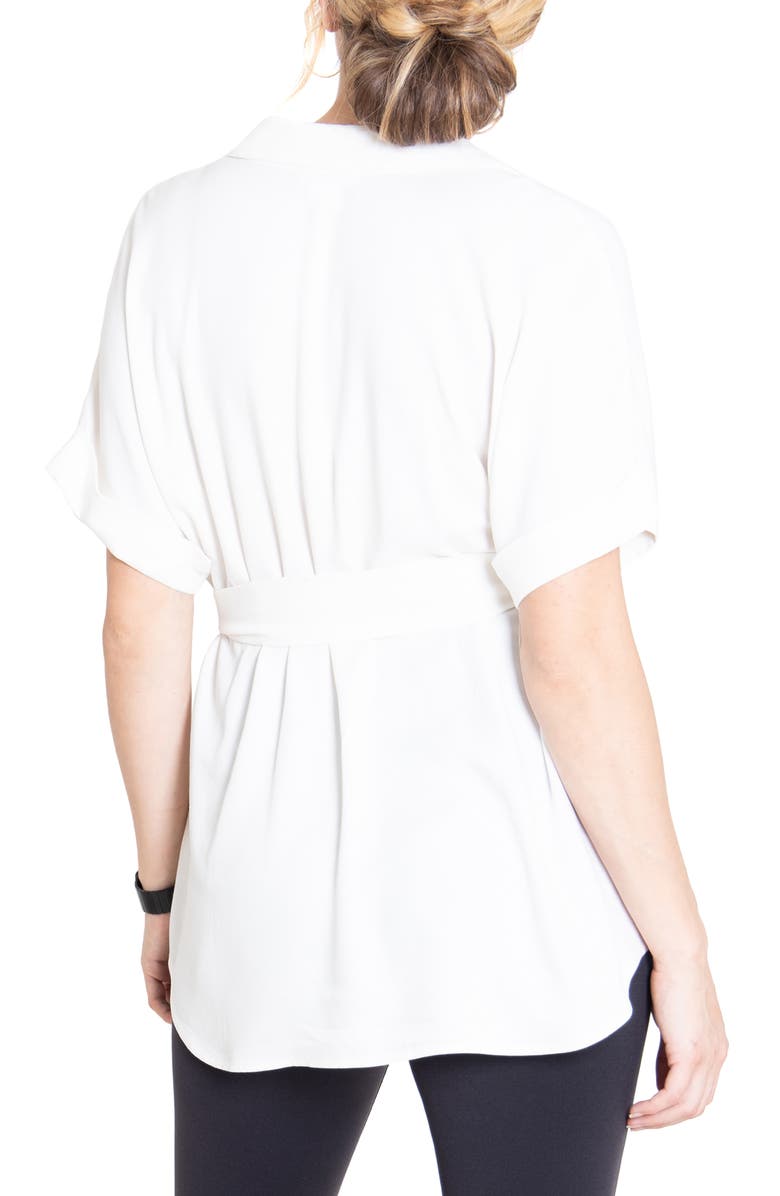 Ingrid & Isabel<sup>®</sup> Popover Tie Waist Maternity Top, Alternate, color,