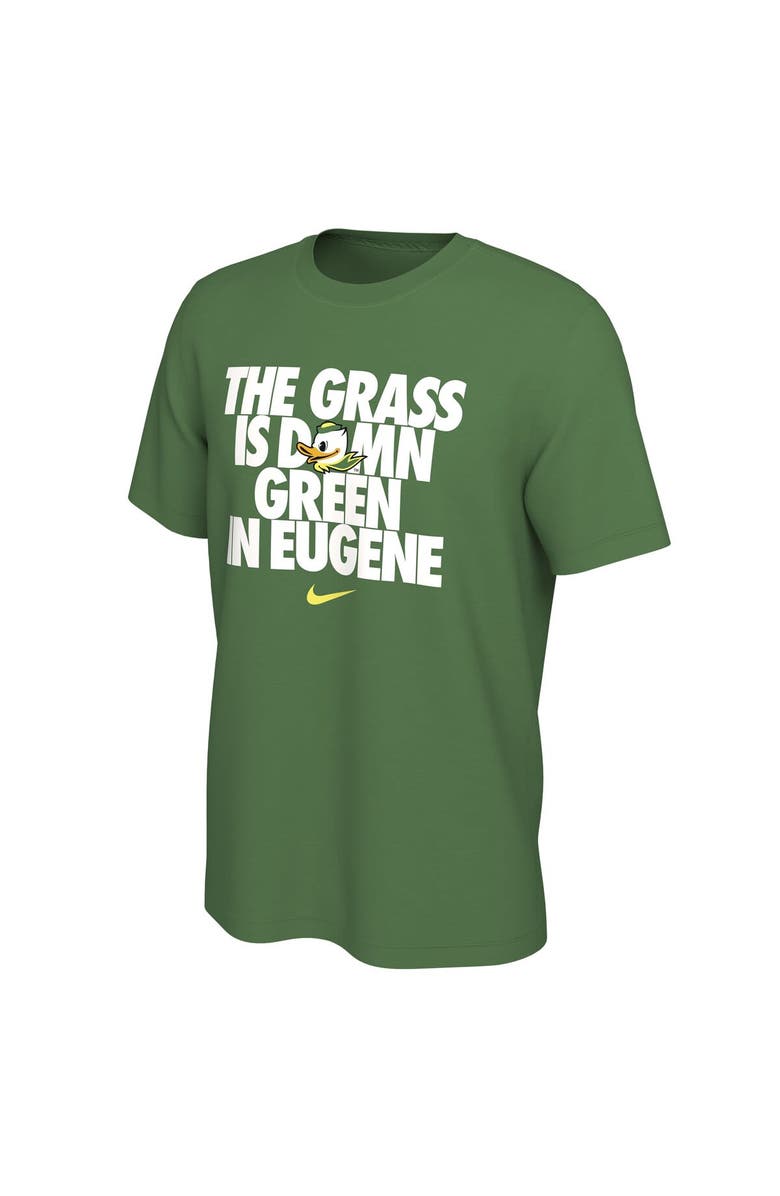 Nike Men's Nike Green Oregon Ducks Grass is Green in Eugene T-Shirt, Alternate, color, Green