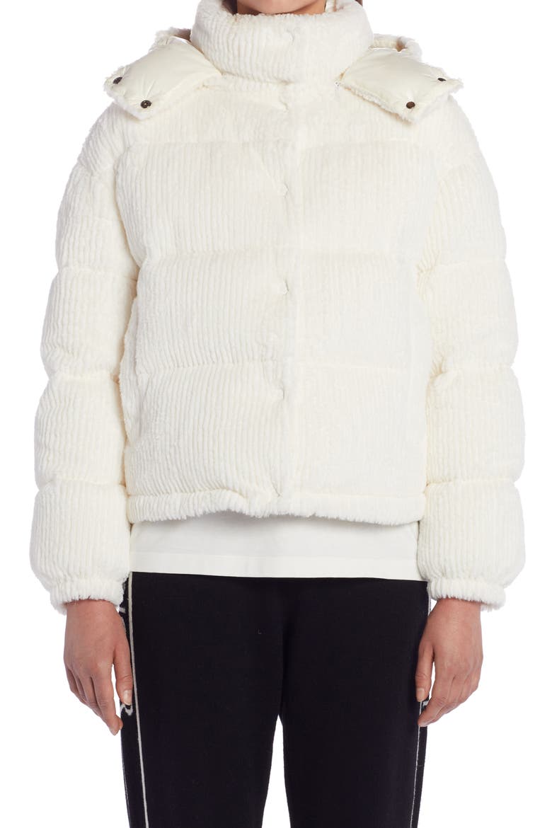 Daos Quilted Corduroy Down Jacket, Main, color, WHITE