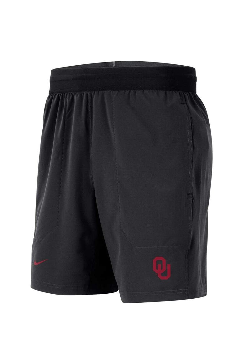 Men's Nike  Black Oklahoma Sooners Player Performance Shorts, Alternate, color, Black