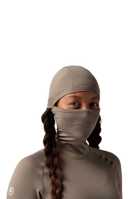 Backcountry Pines Microgrid Ultra-lt Baselayer Balaclava Top In Brown