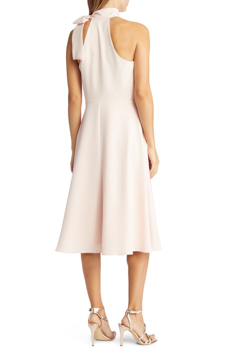 Black Halo Audrey Sleeveless Tie Neck Dress, Alternate, color, Sweet Blush