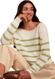 Celtic & Co. Gauzy Boat Neck Sweater