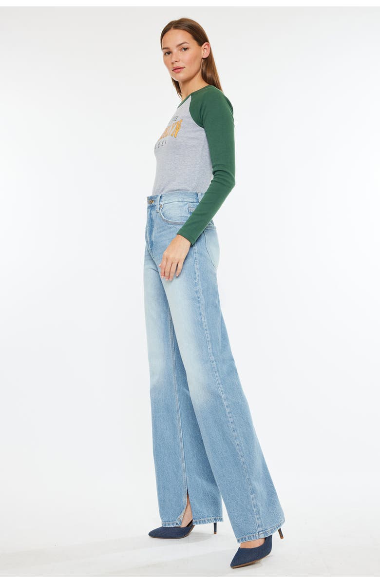 KanCan Janna High Rise 90's Flare Jeans, Alternate, color, Light Wash
