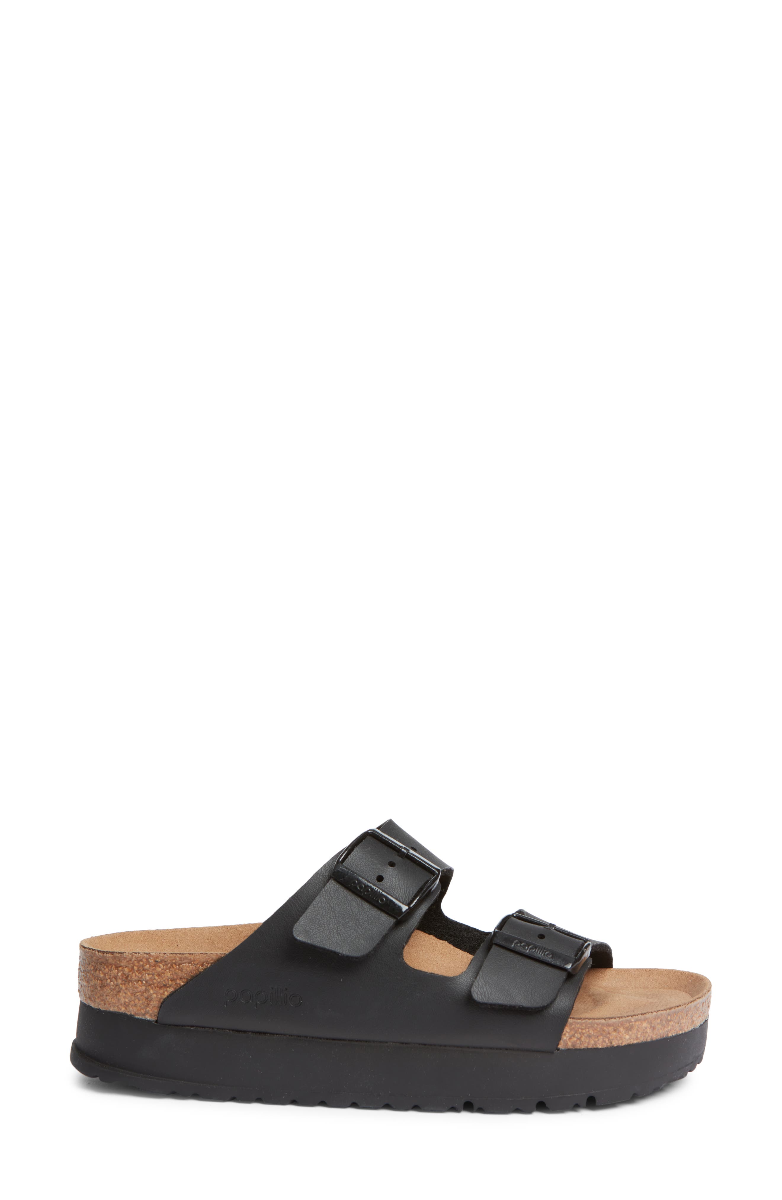 Birkenstock Papillio by Birkenstock Arizona Flex Platform Sandal, Alternate, color, Black