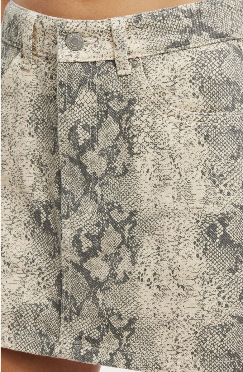 Cotton On Women's Original Denim Mini Skirt, Alternate, color, Snake