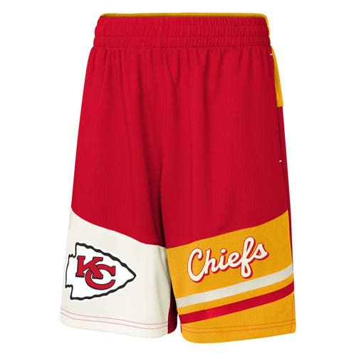 Outerstuff Youth Red Kansas City Chiefs Fandemonium Mesh Shorts In Red