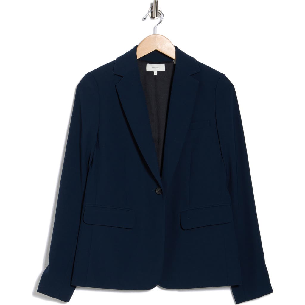 Vince Soft Suiting Blazer In Blue