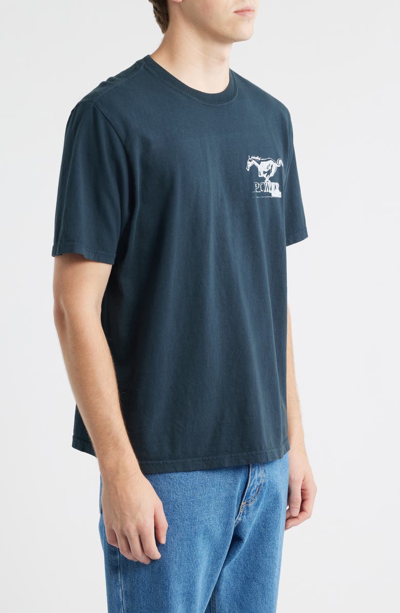 ONE OF THESE DAYS Mustang Cross Graphic T-Shirt, Alternate, color, Hard Washed Black