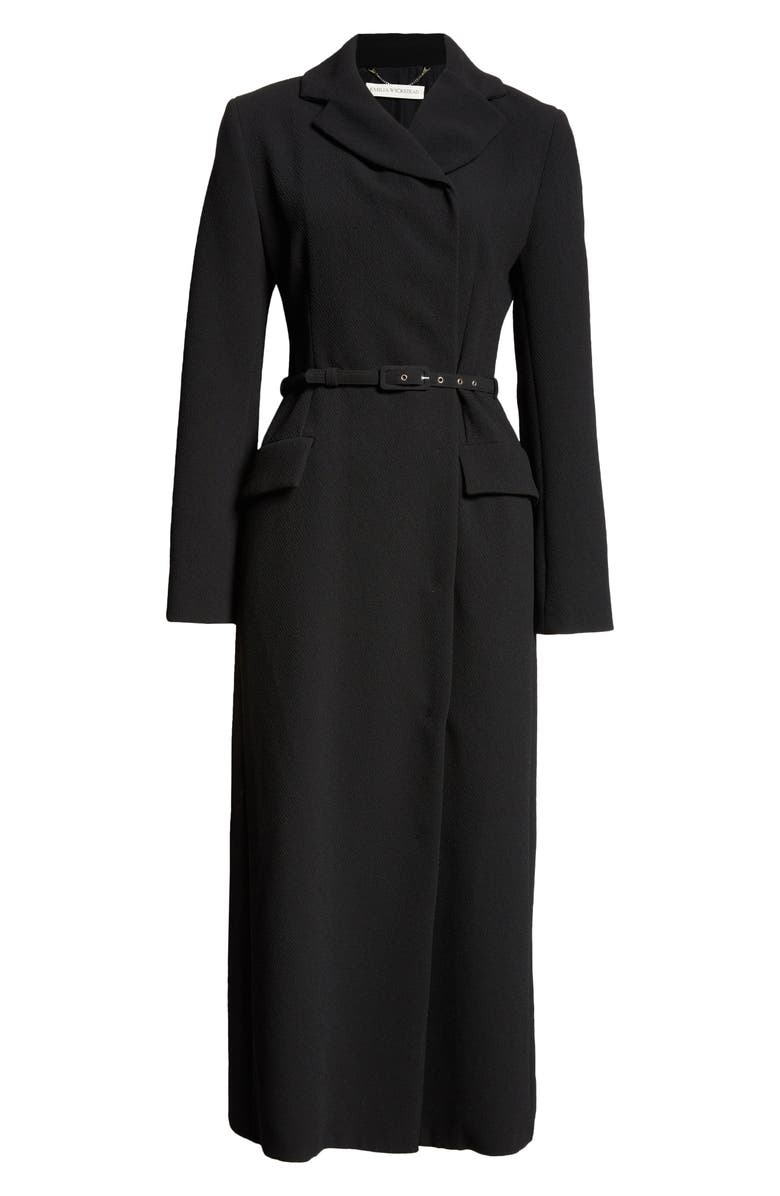Emilia Wickstead Kalonice Long Sleeve Belted Midi Coatdress, Alternate, color,