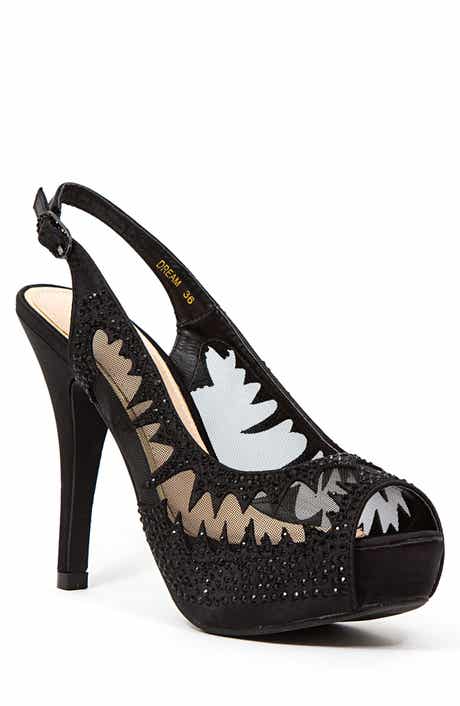 LADY COUTURE Dream Peep Toe Slingback Pump