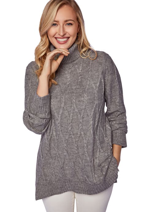 Cable Turtleneck Sweater (Plus Available)