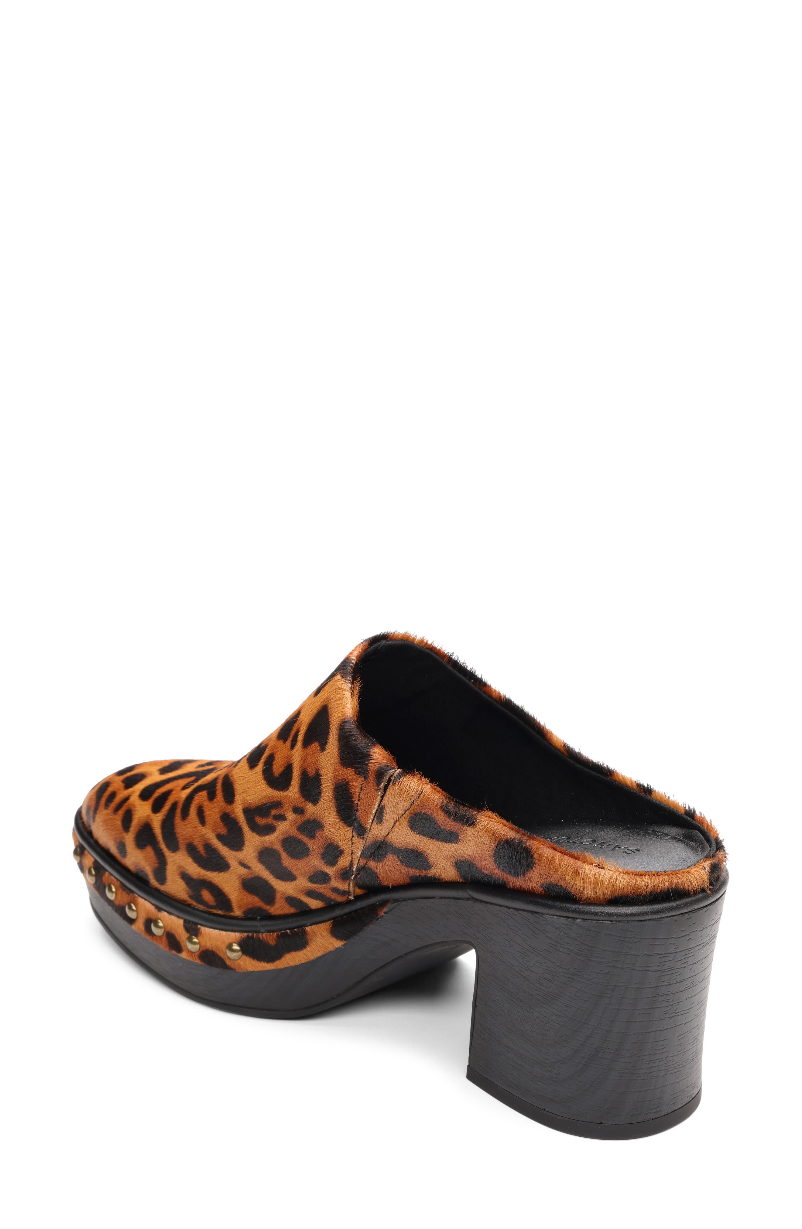 Sanctuary Emersyn Genuine Calf Hair Clog, Alternate, color, Bistro-Black