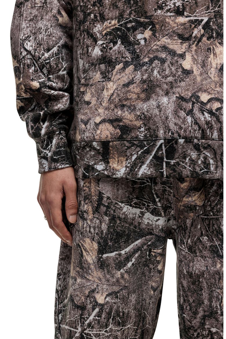 Woodland Camo Print Hoodie, Alternate, color, CAMO