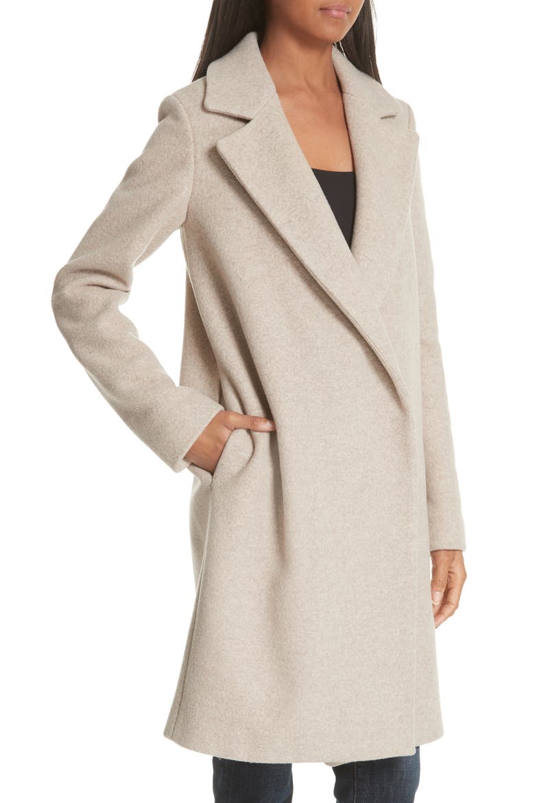 Clairene Hawthorne Wool Cashmere Coat, Alternate, color, OATMEAL MELANGE