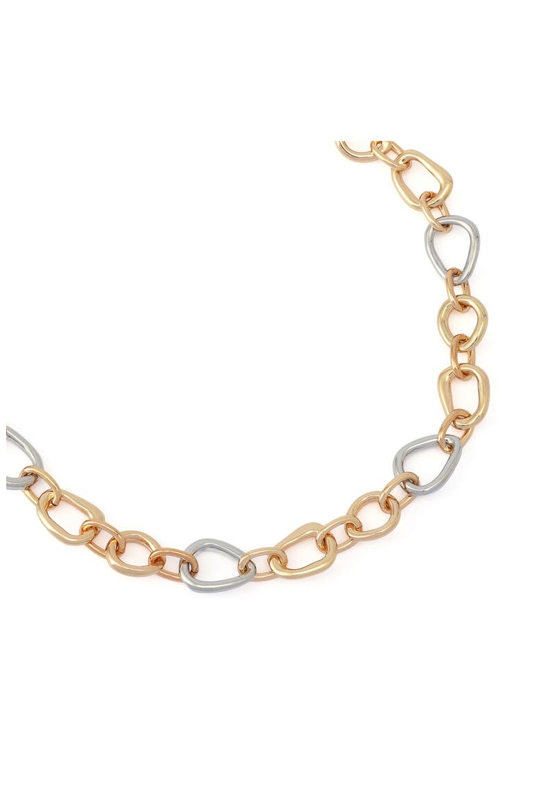 Link Necklace, Alternate, color, TWO TONE