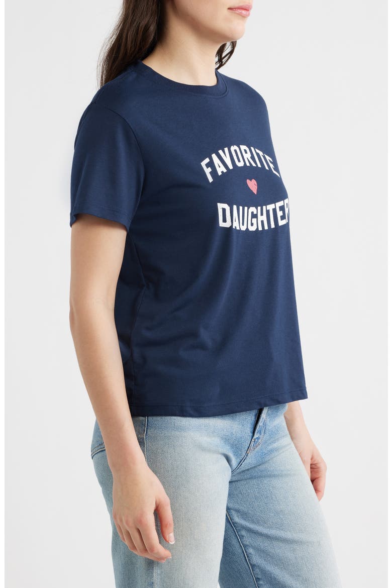 The Favorite Daughter Graphic T-Shirt, Alternate, color, NAVY