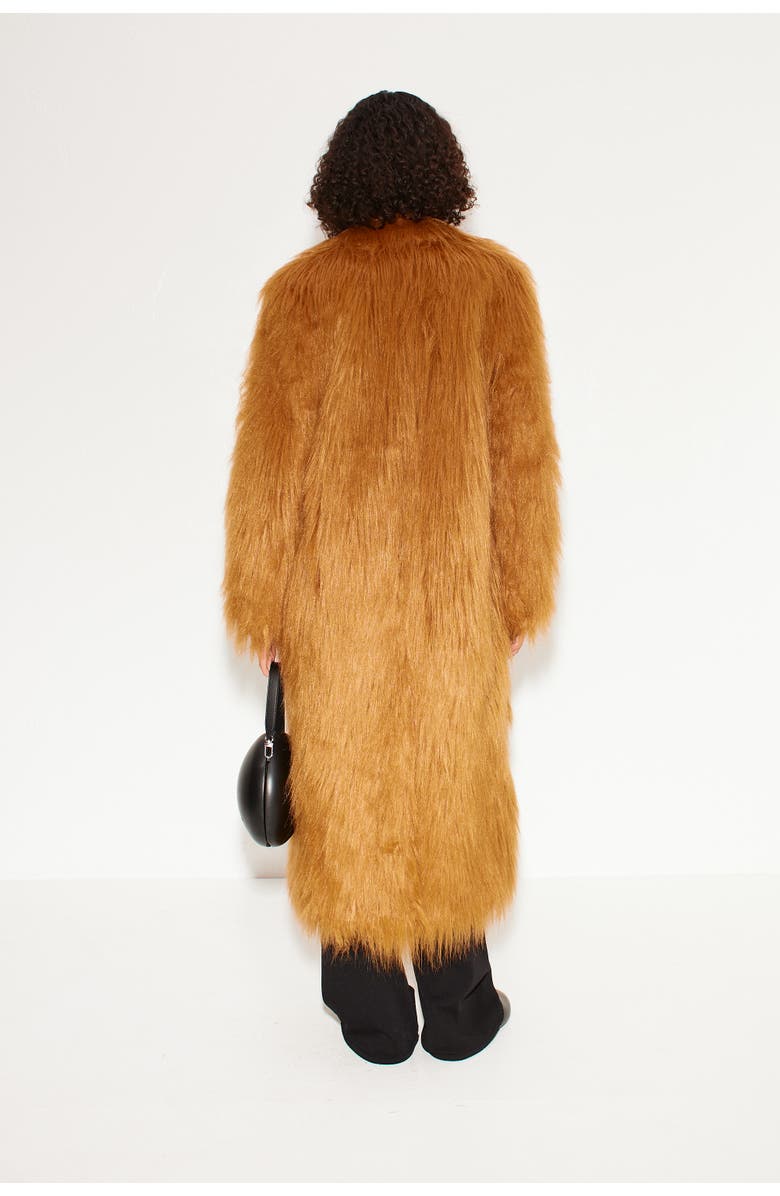 SIMONMILLER LETT SHAGGY FAUX FUR COAT, Alternate, color, Wheat