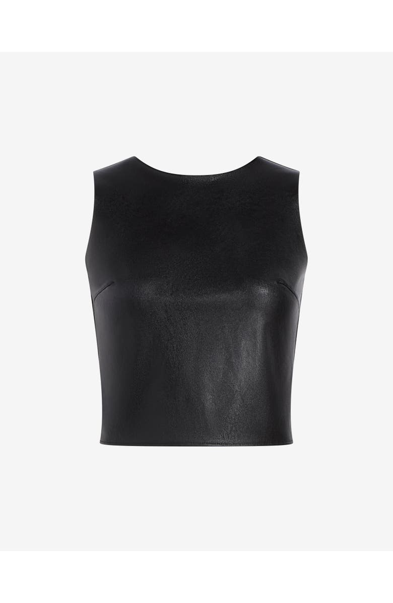 Commando Faux Leather Shell, Alternate, color, Black