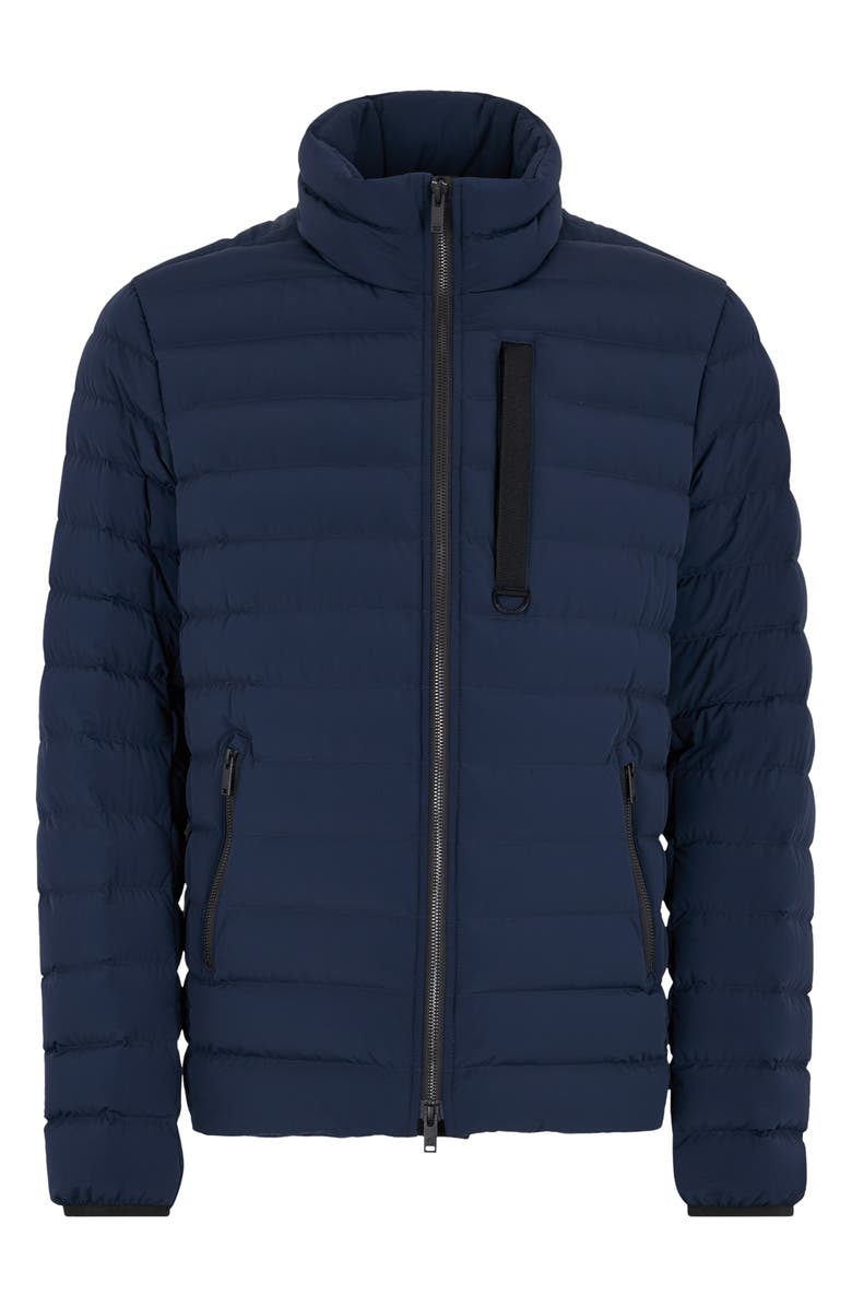 Moose Knuckles Laki Water Repellent Quilted Down Jacket, Alternate, color, Navy